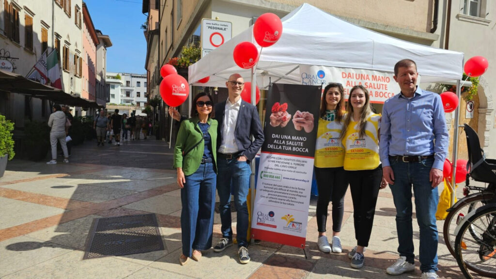 ANDI Trento – Dott.i Laura Albertini presidente CAO TN, Alessia Tobaldini, Silvia Bazzanella, Fabrizio Pellegrini vice presidente ANDI TN e Massimo Farina consigliere ANDI TN