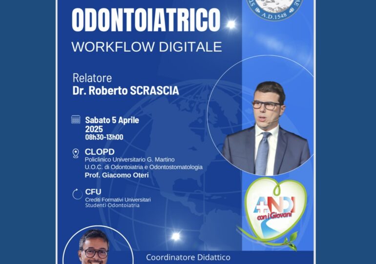 Sabato 5 aprile webinar ANDI con i Giovani: “Il Nuovo Mondo Odontoiatrico – Workflow Digitale”